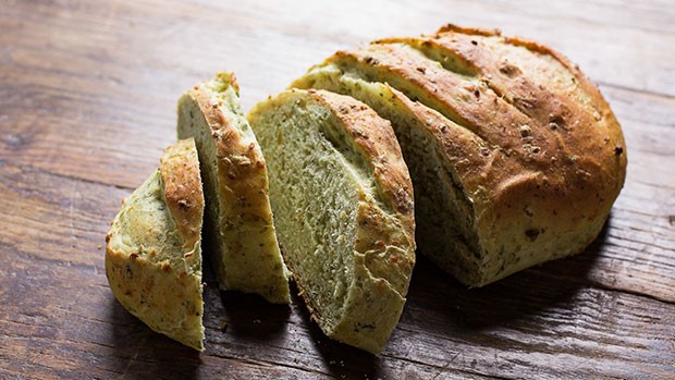 pistachio and pesto bread